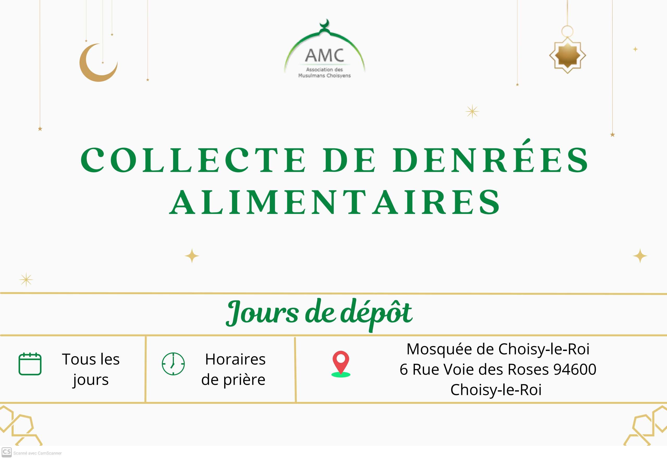 Collecte de denrées alimentaires